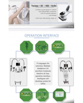 Вакуумно роликовий апарат LPG масаж з RF-ліфтингом для корекції фігури Vela Pro-foto9
