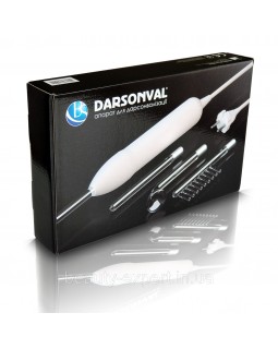 Апарат для дарсонвалізації BactoSfera DARSONVAL White з трьома насадками-foto2