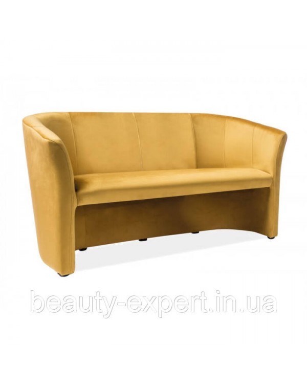 Стильна софа TM-3 VELVET Каррі (BL.68) ідеальний м'який диван для салону офісу та вітальні Стильна софа TM-3 VELVET Каррі (BL.68) ідеальний м'який диван для салону офісу та вітальні
