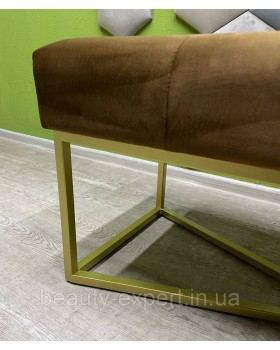 Банкетка Loft на металевих ніжках з м'яким верхом пуф (120*45*h45см) для очікування BR-foto2