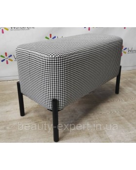Банкетка 65*35*h45 BR NEW пуф для зони очікування на металевих ніжках