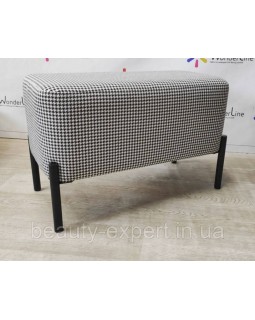 Банкетка 65*35*h45 BR NEW пуф для зони очікування на металевих ніжках-foto2