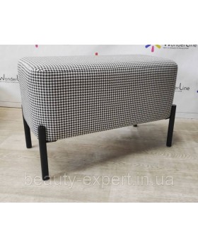 Банкетка 65*35*h45 BR NEW пуф для зони очікування на металевих ніжках-foto2