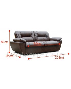 Диван для зони очікування VIZIT COMFORT 208×95×82 з м'якими підлокітниками-foto9