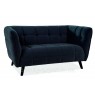 Диван для кабинета CASTELLO 2 VELVET BL.19 двухместный диван для клиентов и гостей
