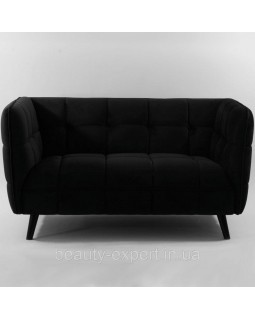 Диван для кабінету CASTELLO 2 VELVET BL.19 двомісний диван для клієнтів та гостей-foto2