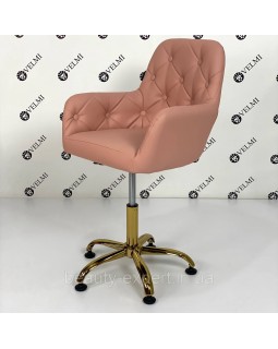 Косметологічний стілець Legansa з пневмопідйомником та золотою основою  стільчик для майстра та клієнта VM32/1-foto3