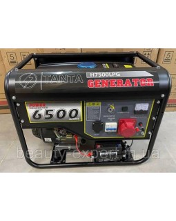 Трьофазний генератор TANTA H7500LPG (380): 6-6,5 КВт з функцією автозапуску для забезпечення електроживлення дому чи офісу Трьофазний генератор TANTA H7500LPG (380): 6-6,5 КВт з функцією автозапуску для забезпечення електроживлення дому чи офісу