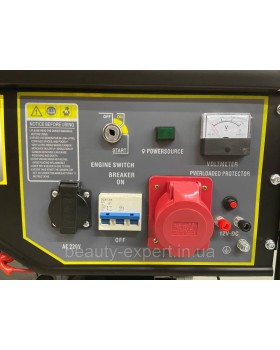 Бензиновий генератор TANTA H6500 (380): трохфазний, 5-5,5 кВт з можливістю автоматичного запуску-foto4