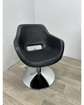 Перукарське крісло гідравлічне для салону краси чорному кольорі Style Black Перукарське крісло гідравлічне для салону краси чорному кольорі Style Black