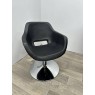 Перукарське крісло гідравлічне для салону краси чорному кольорі Style Black