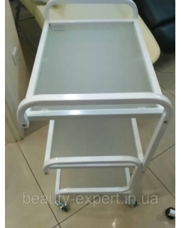 Тележка косметологическая стекло(3 полки)-foto2