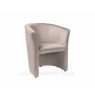 Крісло для клієнтів TM-1 VELVET BL.40 м'яке крісло з круглою спинкою для вітальні кабінету та зони відпочинку