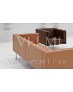 Крісло для відвідувачів VM314/MT крісло для очікування для салонів краси, офісів, кафе Меблева тканина-foto4
