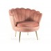 Крісло з оригінальною спинкою CAMELLIA 1 VELVET BL.52 золоті ніжки для лаунж-зони кабінету фотозони Крісло з оригінальною спинкою CAMELLIA 1 VELVET BL.52 золоті ніжки для лаунж-зони кабінету фотозони