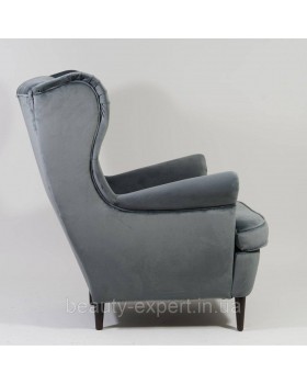 М'яке крісло Harry Velvet BL.14 комфортне крісло з високою спинкою для вітальні кабінету або студії краси-foto3
