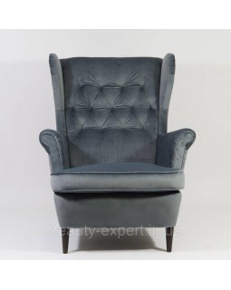 М'яке крісло Harry Velvet BL.14 комфортне крісло з високою спинкою для вітальні кабінету або студії краси-foto4