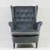 М'яке крісло Harry Velvet BL.14 комфортне крісло з високою спинкою для вітальні кабінету або студії краси М'яке крісло Harry Velvet BL.14 комфортне крісло з високою спинкою для вітальні кабінету або студії краси
