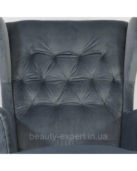 М'яке крісло Harry Velvet BL.14 комфортне крісло з високою спинкою для вітальні кабінету або студії краси-foto6