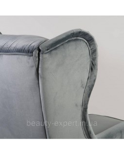 М'яке крісло Harry Velvet BL.14 комфортне крісло з високою спинкою для вітальні кабінету або студії краси-foto7