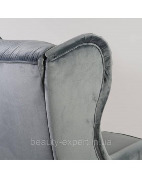 М'яке крісло Harry Velvet BL.14 комфортне крісло з високою спинкою для вітальні кабінету або студії краси-foto7