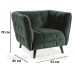 Крісло очікування клієнтів CASTELLO 1 VELVET BL.78 м'які крісла для переговорної та зони відпочинку Крісло очікування клієнтів CASTELLO 1 VELVET BL.78 м'які крісла для переговорної та зони відпочинку