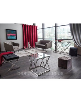 Крісло для відвідувачів ELITE 1 VELVET BL.14 крісло для лаунж-зони дому та робочого кабінету-foto2