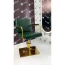 Парикмахерское кресло (ГИДРАВЛИКА) на золотом квадрате Enzo_Cold VM_889