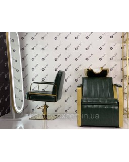 Крісло перукарське поворотне BRONX GOLD гідравлічне з регулюванням висоти VM870-G-foto8