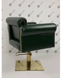 Перукарське крісло для салону краси Byron VM874/6 крісла для перукаря на гідравліці Квадрат золото-foto7