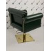 Перукарське крісло для салону краси Byron VM874/6 крісла для перукаря на гідравліці Квадрат золото