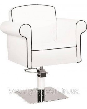 Кресло на гидравлике Польша парикмахерское для салона красоты Art Deco VM854 Квадрат плоский