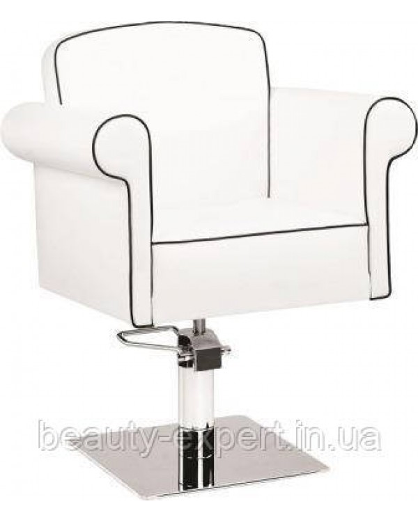 Кресло на гидравлике Польша парикмахерское для салона красоты Art Deco VM854 Квадрат плоский