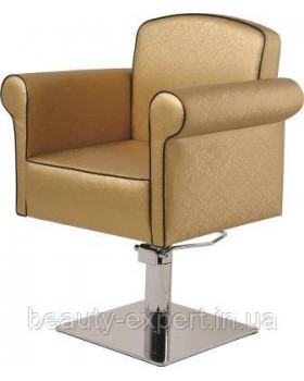 Кресло на гидравлике Польша парикмахерское для салона красоты Art Deco VM854 Квадрат плоский-foto4