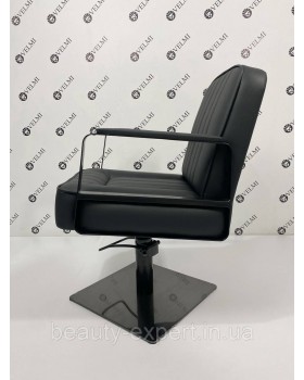 Перукарське крісло гідравлика на чорному квадраті Bronx VM870-foto4