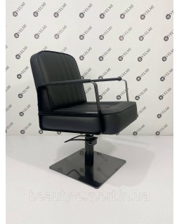 Перукарське крісло гідравлика на чорному квадраті Bronx VM870-foto5
