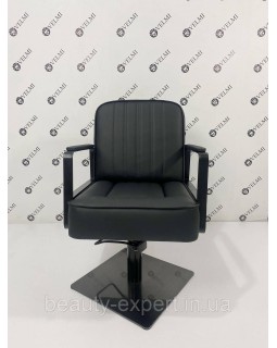 Перукарське крісло гідравлика на чорному квадраті Bronx VM870-foto7