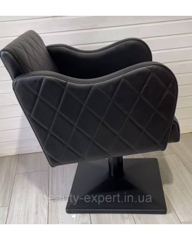 Стильне перукарське крісло KETRIN BLACK крісло майстра перукаря-foto3