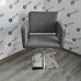 Парикмахерское кресло ГИДРАВЛИКА + ДИСК для клиентов парикмахера Silver VM871 квадрат плоский