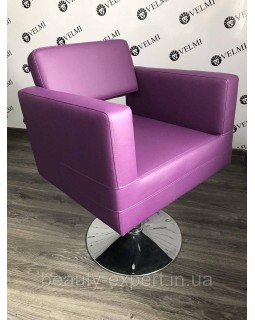 Кресло на гидравлике для парикмахера салона красоты Berlin Парикмахерское кресло VM818 Диск хром Кресло на гидравлике для парикмахера салона красоты Berlin Парикмахерское кресло VM818 Диск хром