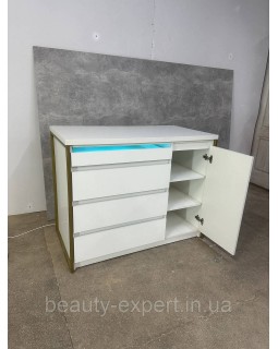 Тумба комод для салонів краси КОМ-02 функціональний комод з УФ шухлядою-foto6