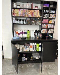 Перукарська шафа-стелаж для фарб COLOR BAR VM 528_black Лабораторія для фарбування-foto4