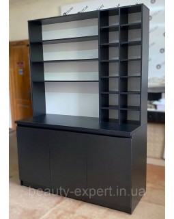 Перукарська шафа-стелаж для фарб COLOR BAR VM 528_black Лабораторія для фарбування