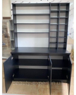 Перукарська шафа-стелаж для фарб COLOR BAR VM 528_black Лабораторія для фарбування-foto2