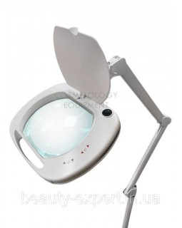 Косметологічна лампа лупа 6030 LED 3D з 2 регулюваннями яскравості (Білий Холодний і Тепле світло)