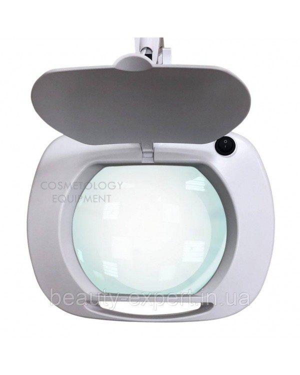 Лампа для косметолога на струбцине с LED подсветкой (холодный свет) 6030 Led (3 диоптрии 12W) для косметологии