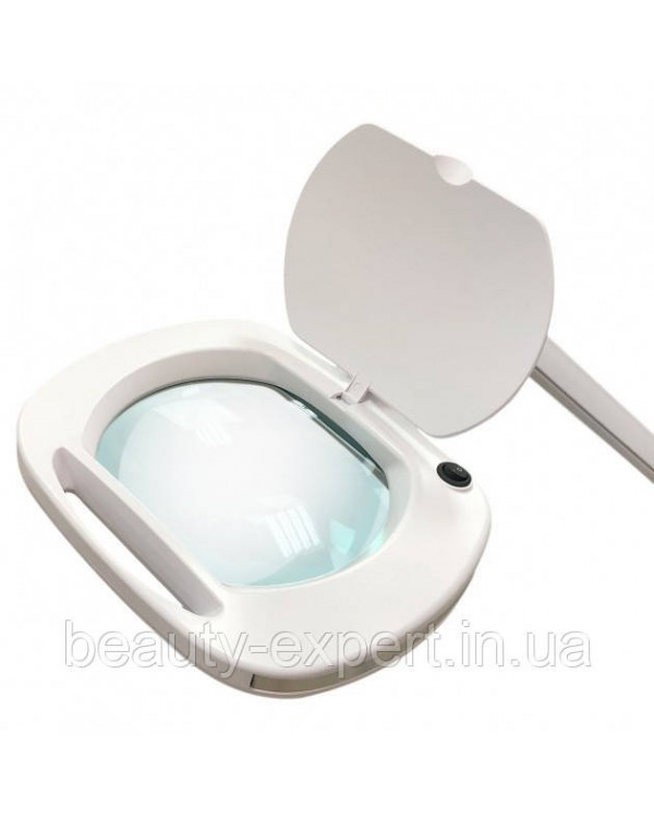 Лампа для косметолога на струбцине с LED подсветкой (холодный свет) 6030 Led (3 диоптрии 12W) для косметологии