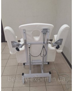 Стаціонарний масажний стіл 8271 White з 2 електромоторами для косметології та реабілітації-foto8