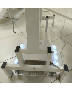 Масажний стіл з електроприводом з ножним та ручним керуванням BS-688-2M кушетка масажна БІЛА-foto2