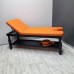 Стаціонарний масажний стіл косметологічна кушетка КР-10+BLACK+Orange _ST Стаціонарний масажний стіл косметологічна кушетка КР-10+BLACK+Orange _ST